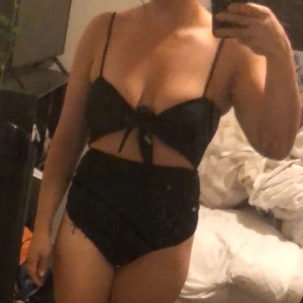 Black one piece